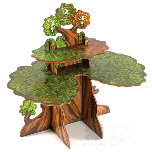 Everdell Wooden Ever Tree Pack board game accessory.  Wooden Evertree